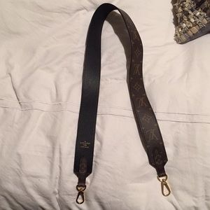 Louis Vuitton monogram guitar bag strap